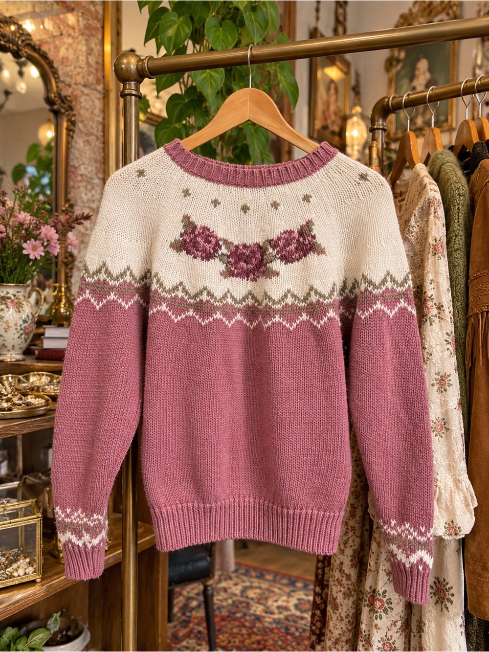 Vintage Jantzen Knit Sweater | Beautiful Colour Combo | Size M